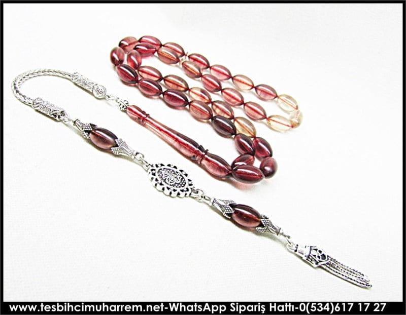 Uzun Kamçılı Sıkma Kehribar Tesbih 6,5*12 mm Rüyalar Gerçek Olsa 