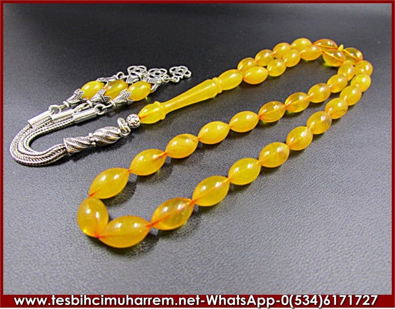 SIKMA KEHRİBAR TESBİH 6,5*12 mm BEYDAĞI