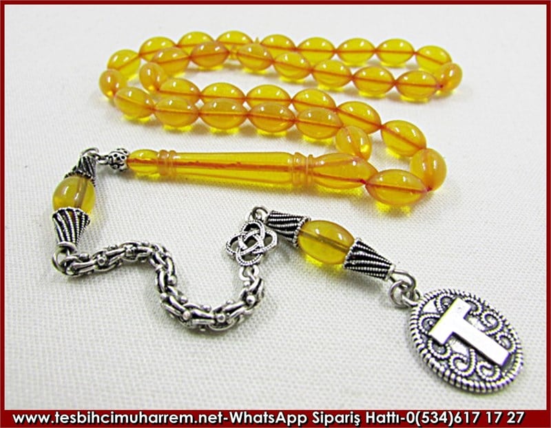 Sıkma Kehribar Tesbih 6,5*10,5 mm Sevda Günleri