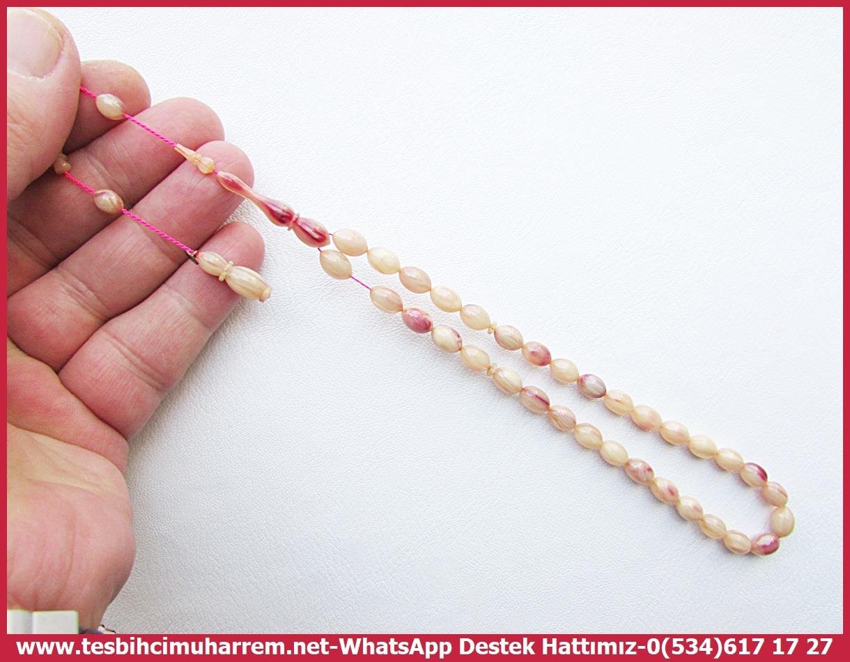 Katalin Ve Bağa TesbihlerTM13733Damarlı Beyzi Kesim Katalin Tesbih Reçelli Allı GüllüTespih Katalin l Eski Alman Antika Objeden Allı Güllü Beyzi Model Gülbeşeker Tesbih