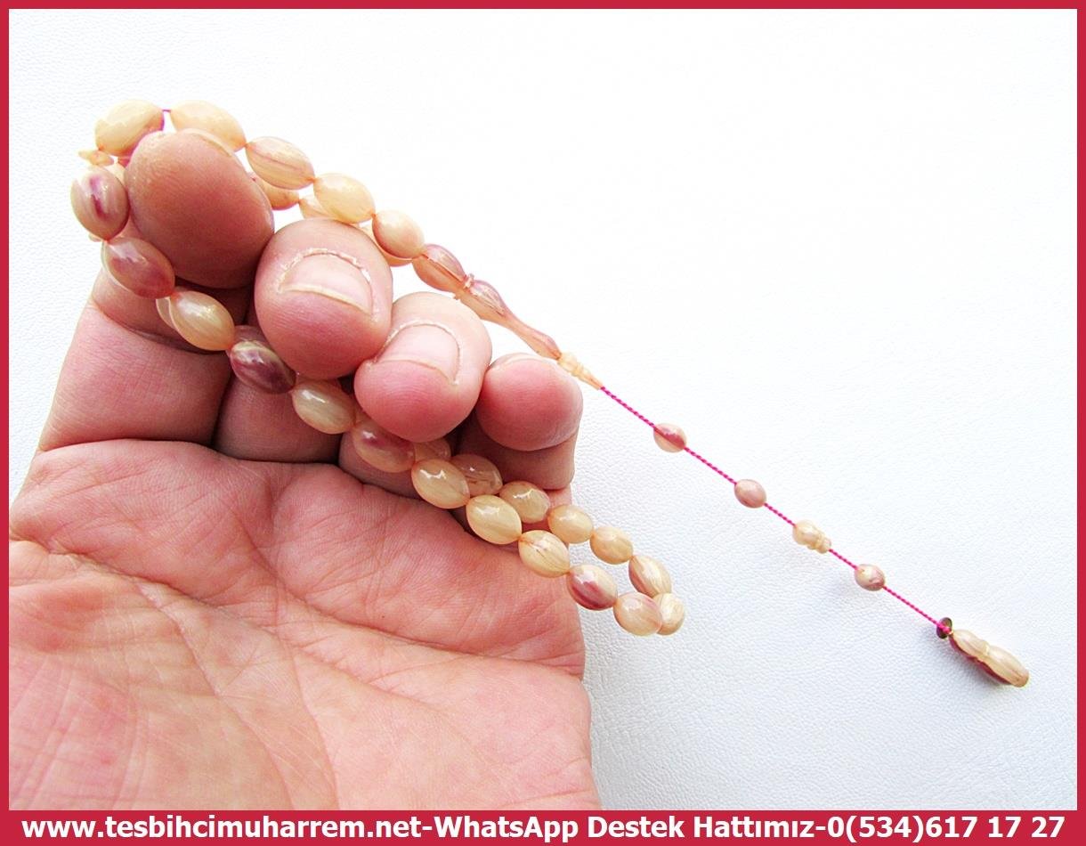 Katalin Ve Bağa TesbihlerTM13733Damarlı Beyzi Kesim Katalin Tesbih Reçelli Allı GüllüTespih Katalin l Eski Alman Antika Objeden Allı Güllü Beyzi Model Gülbeşeker Tesbih