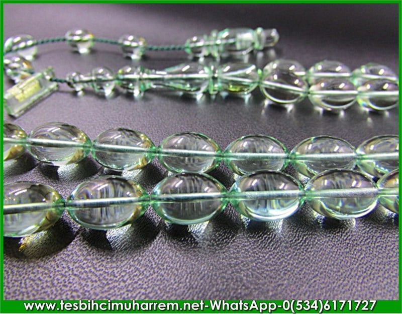 ZAR KEHRİBAR TESBİH 7*10,5 mm GÖZLERİ MAHMUR