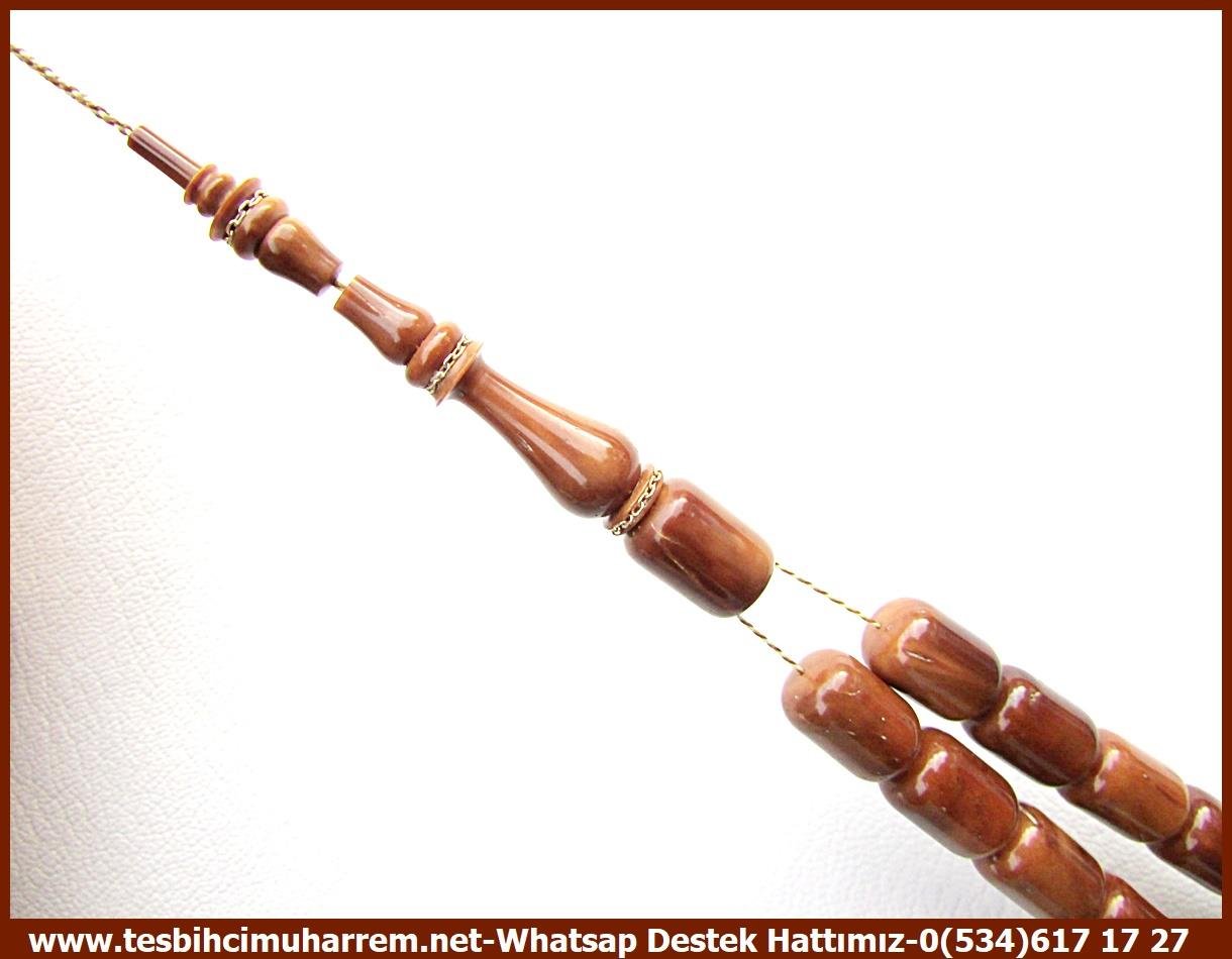 Kuka Ağacı TesbihlerTM13507Doğan Okur Usta El İşçiliği Premium Tespih | Profesyonel Kuka, Kapsül Kesim, Altın Sarmallı Özel Çalışma 