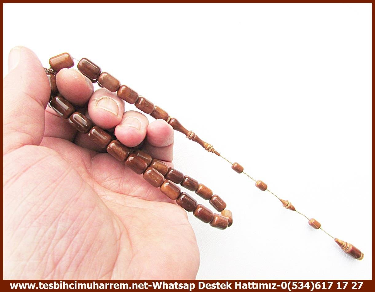 Kuka Ağacı TesbihlerTM13507Doğan Okur Usta El İşçiliği Premium Tespih | Profesyonel Kuka, Kapsül Kesim, Altın Sarmallı Özel Çalışma 