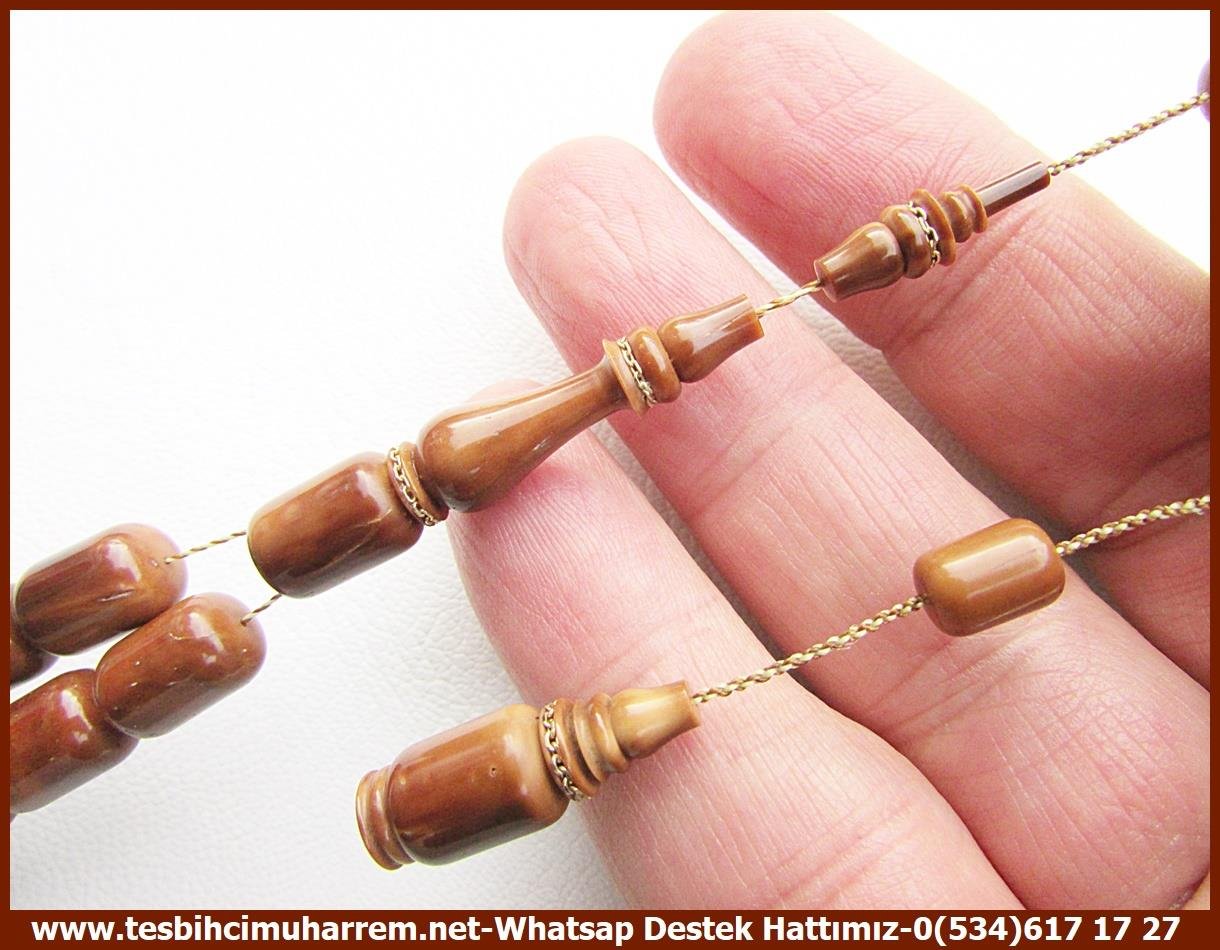 Kuka Ağacı TesbihlerTM13507Doğan Okur Usta El İşçiliği Premium Tespih | Profesyonel Kuka, Kapsül Kesim, Altın Sarmallı Özel Çalışma 