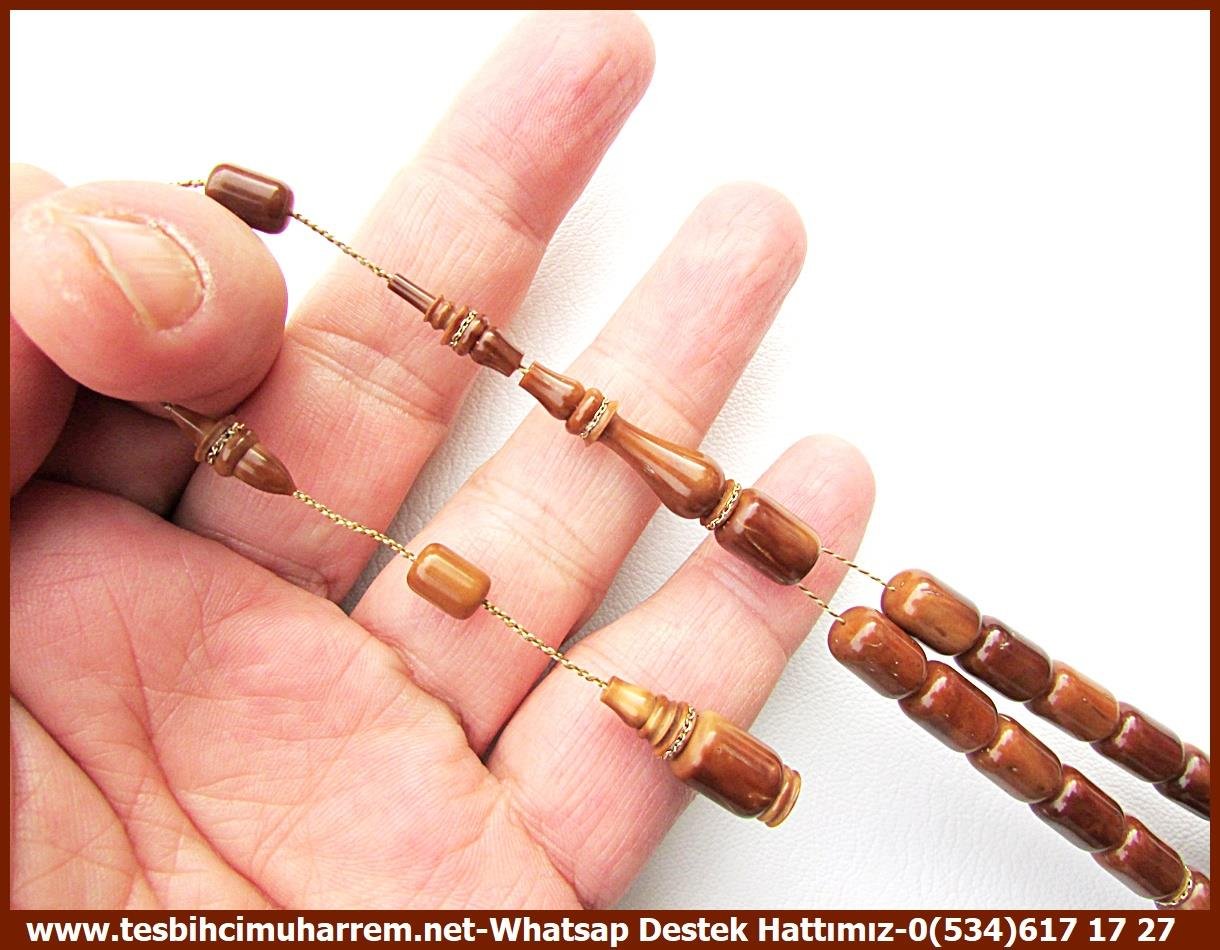 Kuka Ağacı TesbihlerTM13507Doğan Okur Usta El İşçiliği Premium Tespih | Profesyonel Kuka, Kapsül Kesim, Altın Sarmallı Özel Çalışma 