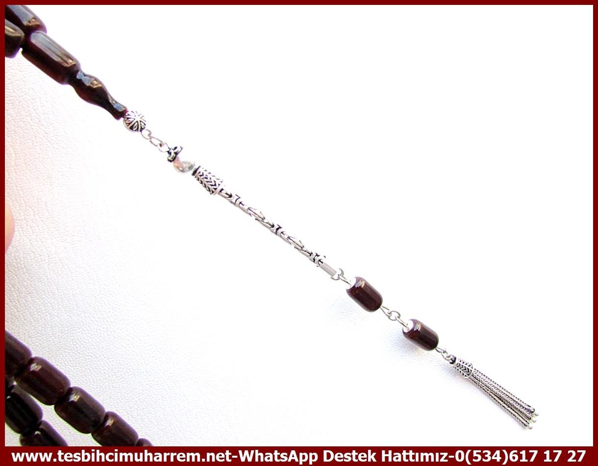 Osmanlı Benzetme Eskitme Eski Usül TesbihlerTM13939Düzgün Baba Nasip Tesbih – Vişne Sıkma Kehribar, Kapsül Kesim, El Yapımı Gümüş Püskül, Usta İşçilikli Koleksiyon TespihTespih Sıkma Kehribar I Eski Usül Gümüş Püskül Kapsül Kesim Vişne Nasip Tesbih 