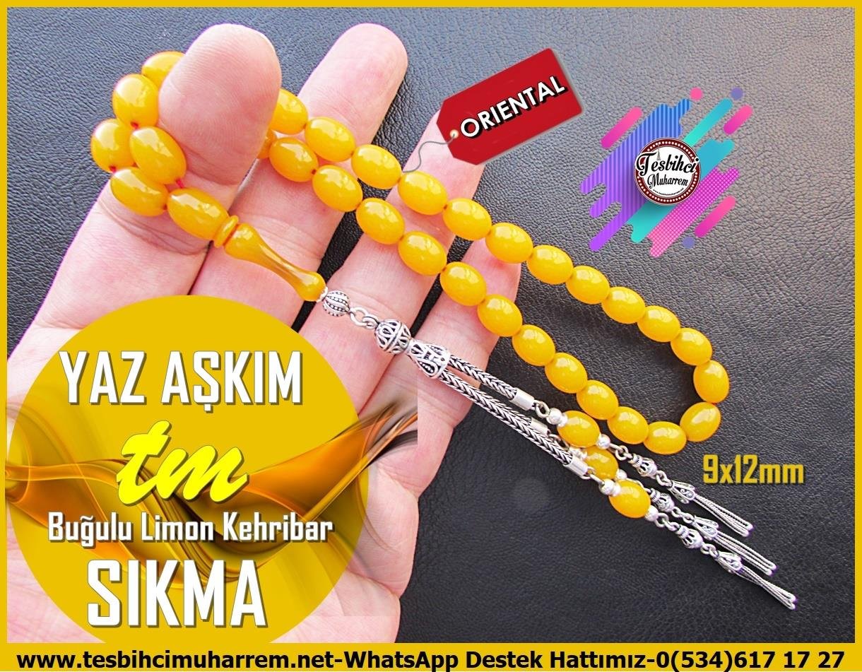 Kayısı Kehribar TesbihlerTM13836Düzgün Baba Usta Dizayn Tespih | Sıkma Kehribar, Limoni Renk, Özel Gümüş Püskül – “Yaz Aşkım” Tesbih Tespih Sıkma Kehribar l Özel Gümüş Tasarım Limoni Yaz Aşkım Tesbih