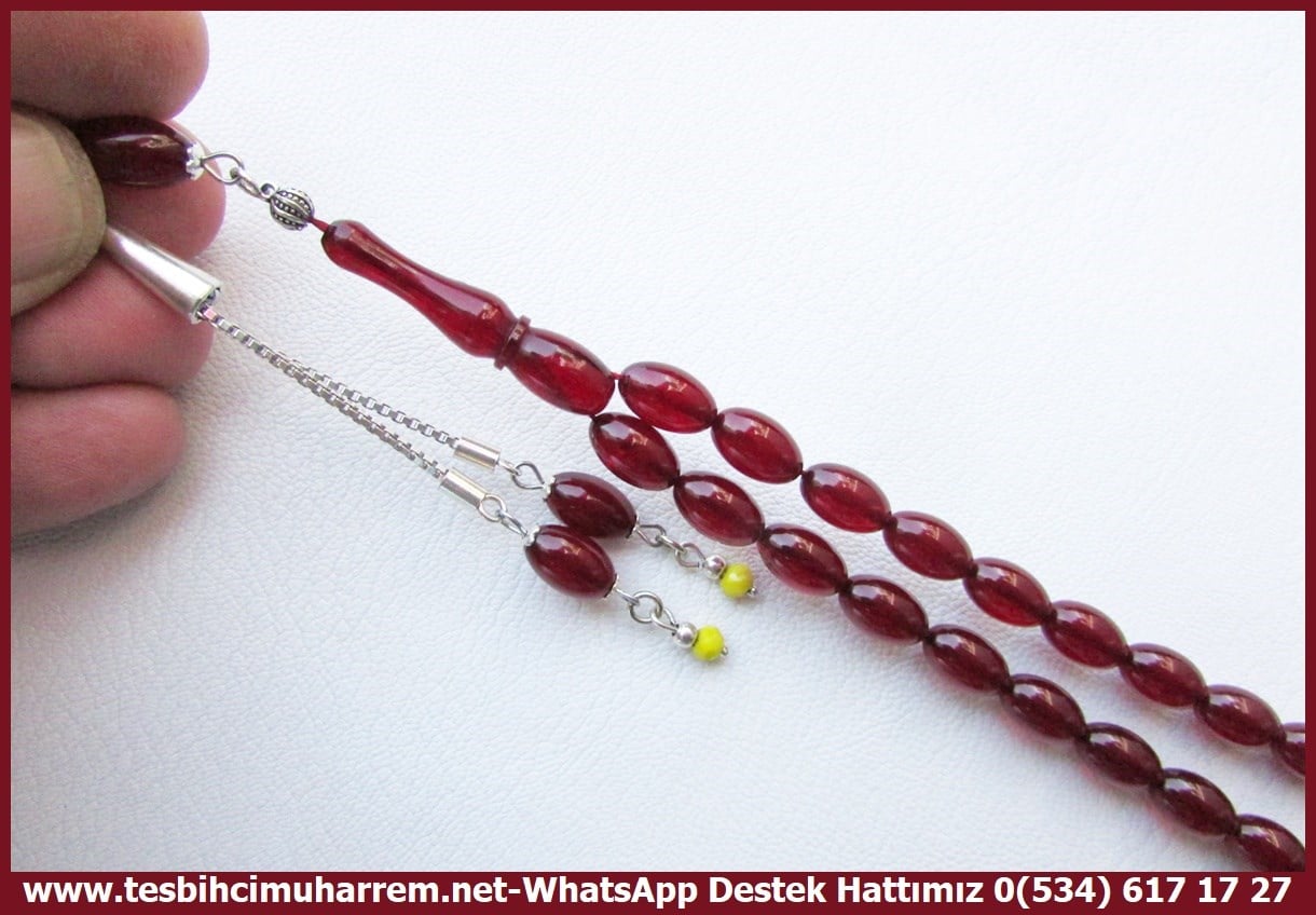 Bordo Kehribar TesbihlerTM14445Düzgün Baba Usta DizaynBordo Renk Sıkma Kehribar Tesbih I Full Gümüş Püskül Badem Kesim Ceyhan TesbihBordo Renk Sıkma Kehribar Tesbih I Full Gümüş Püskül Badem Kesim Ceyhan Tesbih