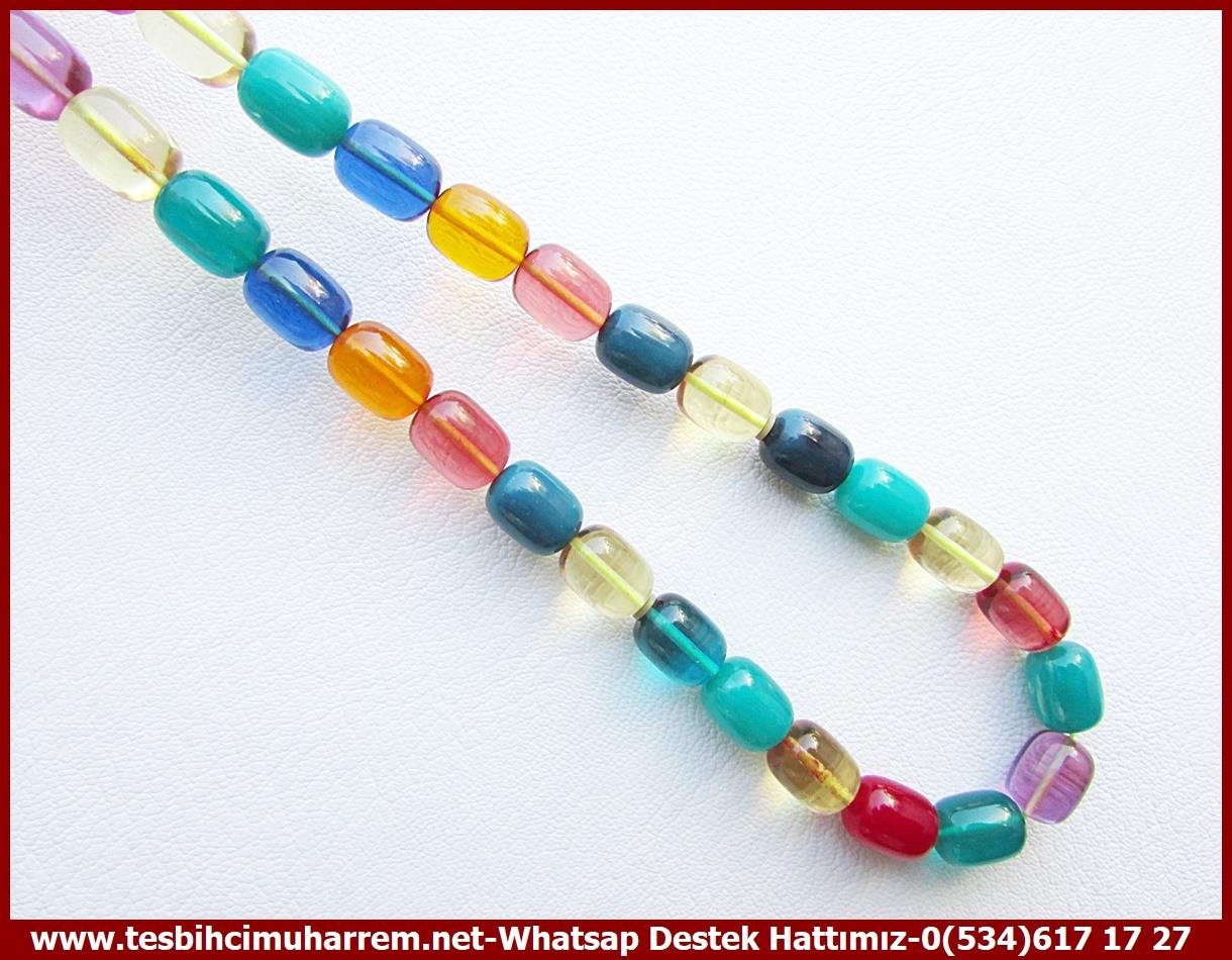 Mozaik Kehribar TesbihlerTM13483Düzgün Baba Usta El İşçiliği Tespih | Curcumix Sıkma-Katalin-Ateş, Renkli Habbeler, Gümüş Püsküllü Kapsül Model 