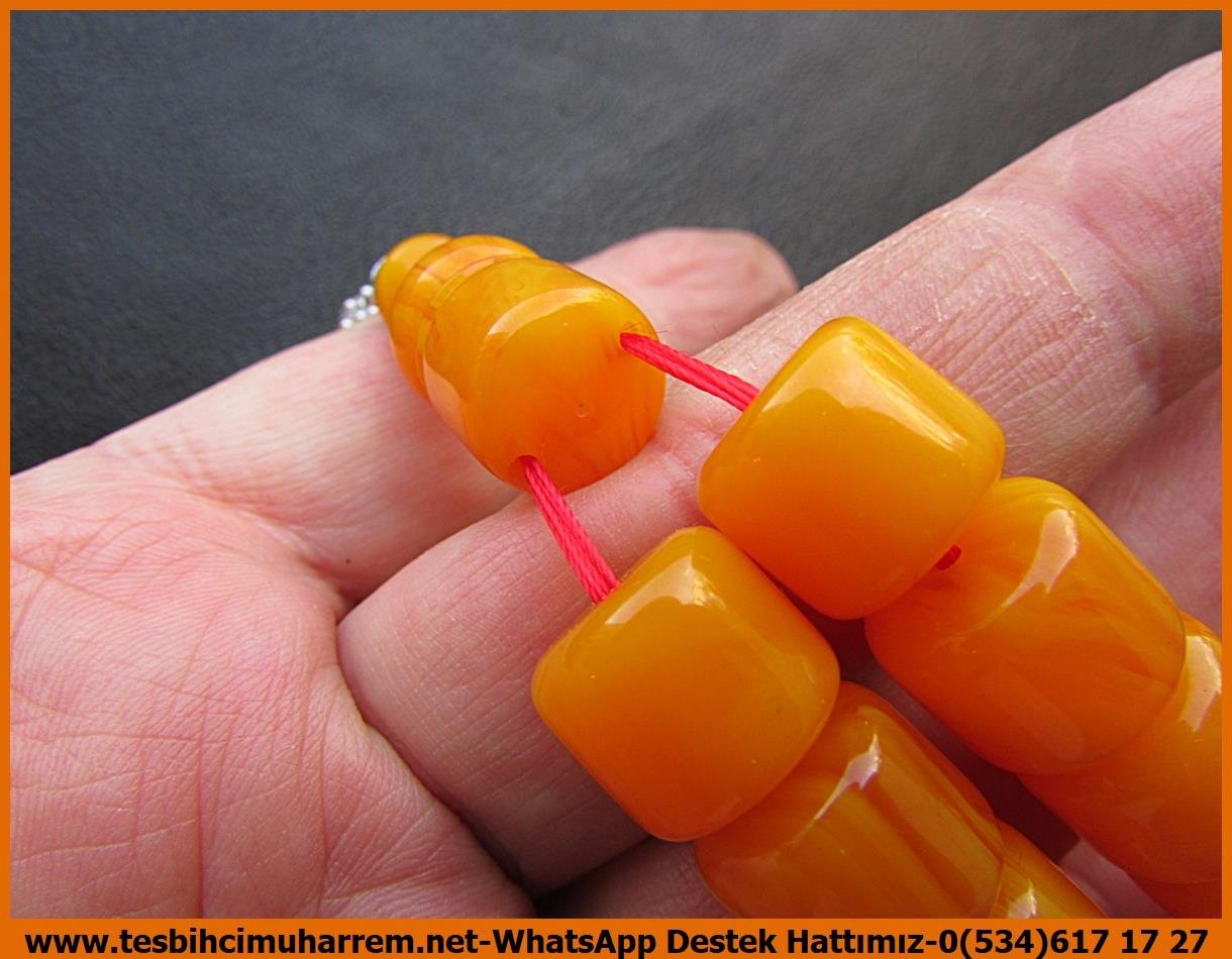 Osmanlı Benzetme Eskitme Eski Usül TesbihlerTM13684Düzgün Baba Usta Tornası Tespih | Sıkma Kehribar, Eski Usül Osmanlı Formu, Pırlantalı, Özel Gümüş Püsküllü, 