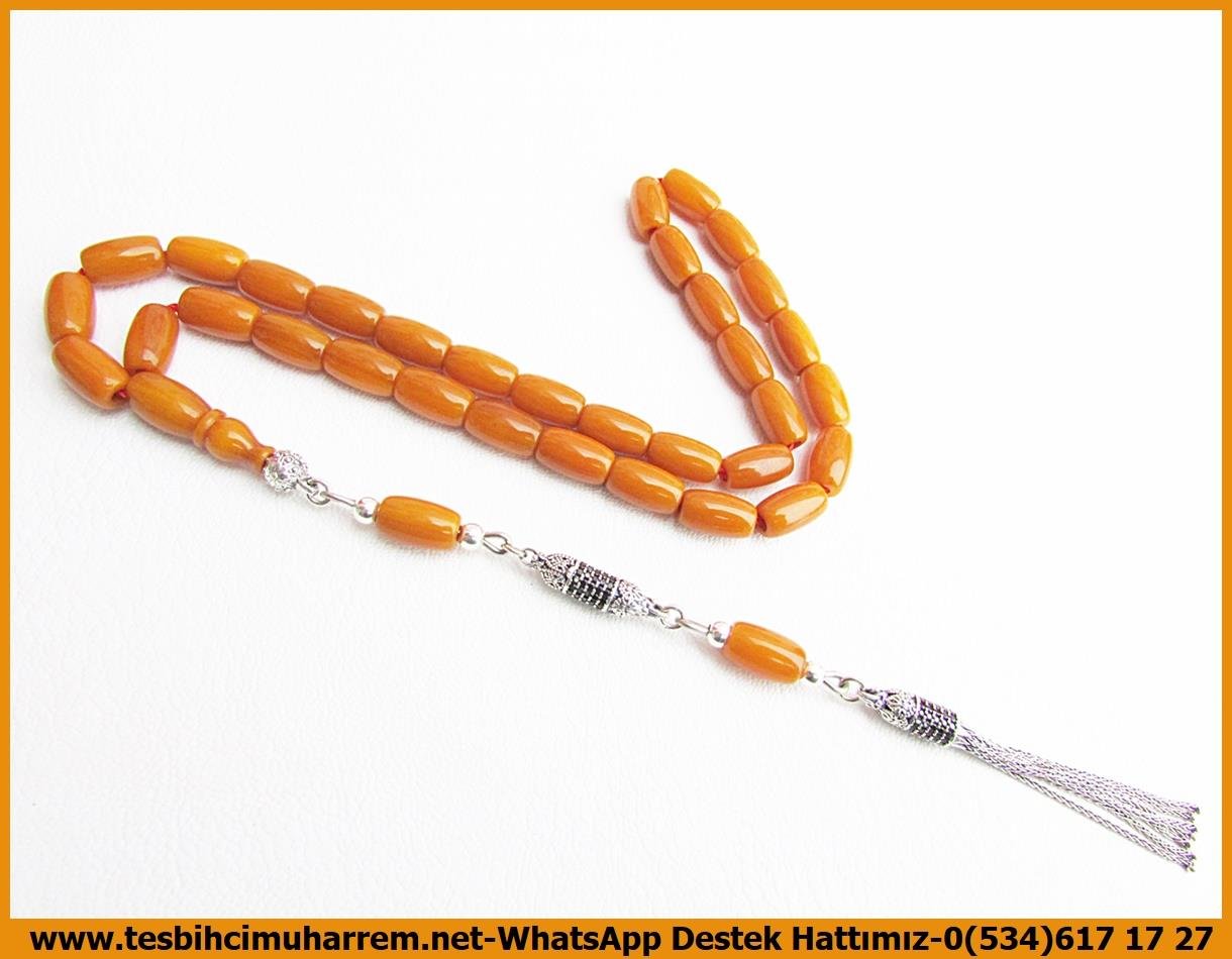 Osmanlı Benzetme Eskitme Eski Usül TesbihlerTM13774Düzgün Baba Usta Tornası Tespih | Vintage Sıkma Kehribar, Eski Usül, Kayısı Renk, Osmanlı Form, Gümüş Püsküllü, “Boyka” TesbihTespih Vintage Sıkma Kehribar l Eski Usül Osmanlı Form Gümüş Püsküllü Boyka Tesbih