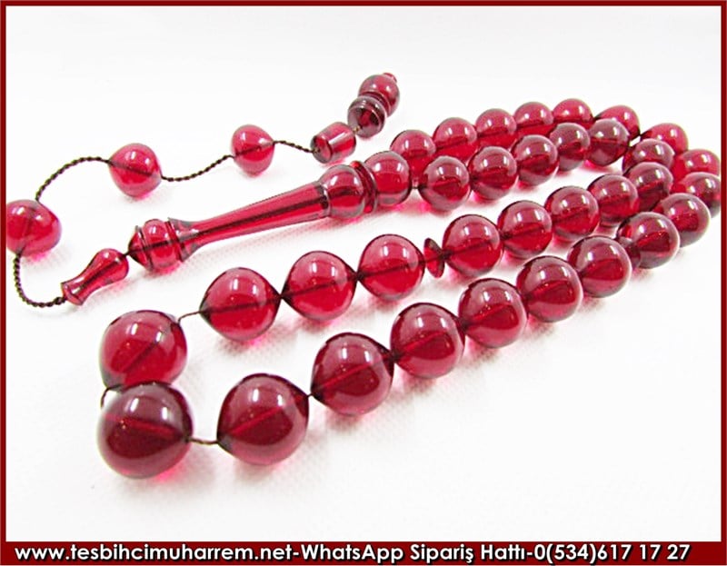 Ateş Kehribar Tesbih 15*17 mm Battal Gazinin Oğlu