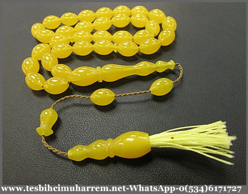 SIKMA KEHRİBAR TESBİH 8x12 mm KAYISI BALABALA