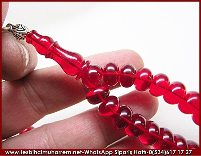 99 luk Ateş Kehribar Tesbih 6,5*10 mm Gün Döndü Dua Tesbihatı