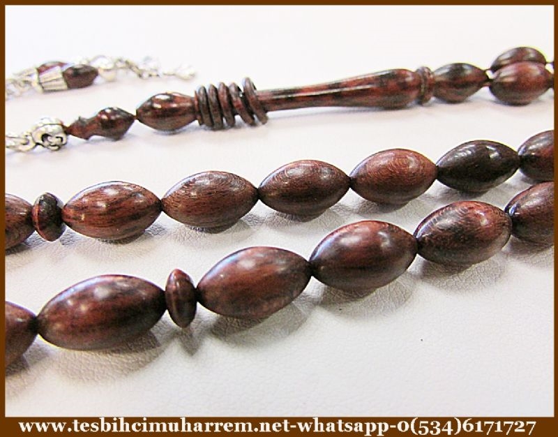 YILAN AĞACI TESBİH 7x11.5 mm NATUREL SNAKEWOOD