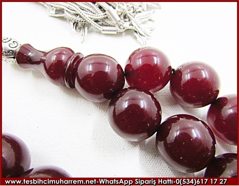 Sıkma Kehribar Tesbih 16*16,5 mm Eski Usül Kallavi Battal Bey