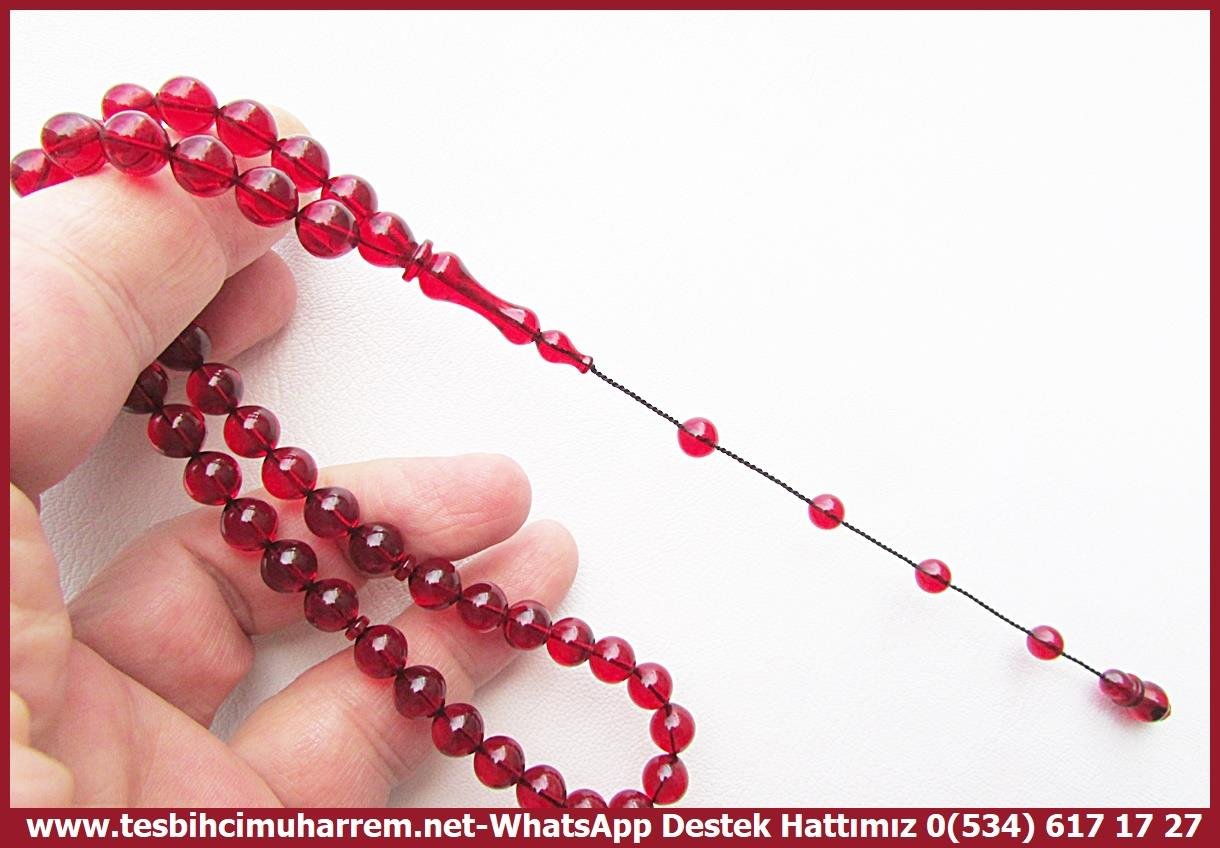 Ateş Kırmızı Ton TesbihlerTM14044Emre Ersöz Usta İmzalı 45’lik Ateş Kehribar Tespih | Saydam Koyu Kırmızı Şalgami Gelincik Tesbih Koleksiyonluk Özel Tasarım TesbihTespih 45'lik Ateş Kehribar I Saydam Koyu Kırmızı Şalgami Gelincik Tesbih 