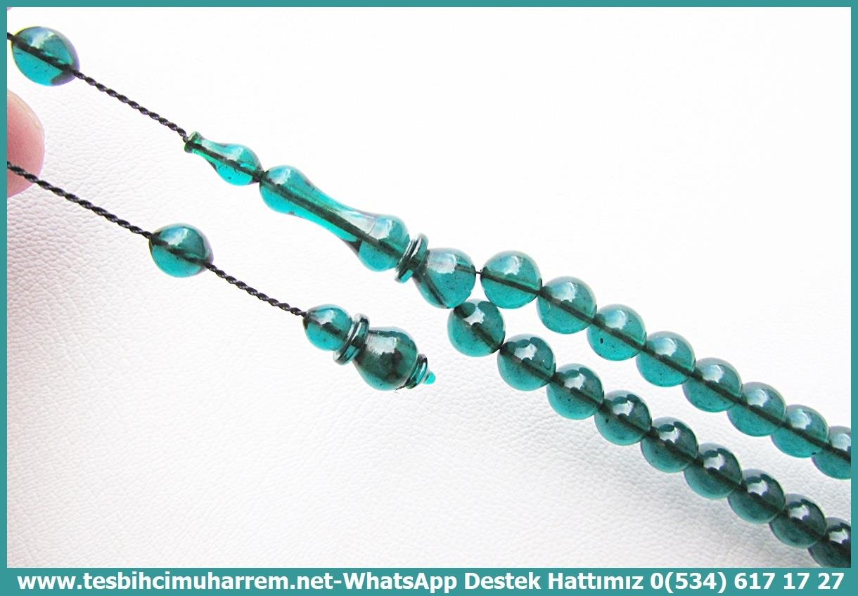Yeşil Ton TesbihlerTM14045Emre Ersöz Usta İmzalı 45’lik Ateş Kehribar Tespih | Saydam Turkuaz Yeşil Şalgami Hazeran Tesbih Koleksiyonluk Özel Tasarım TesbihTespih 45'lik Ateş Kehribar I Petrol Mavisi Şalgami Hazeran Tesbih