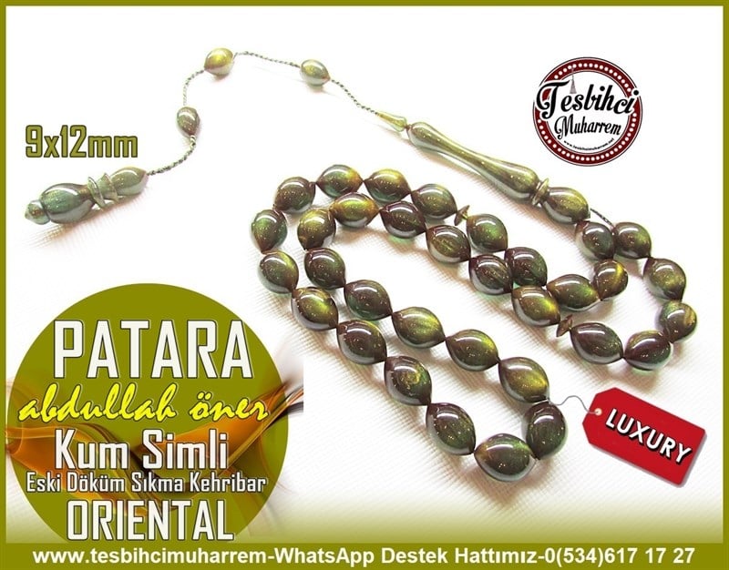 Osmanlı Habbeden Sıkma Kehribar TesbihlerTM11067Eski Döküm Oriental Sıkma Kehribar Beyzi Kesim Kum Simli Haki Yeşil PataraEski Döküm Oriental Sıkma Kehribar Beyzi Kesim Kum Simli Haki Yeşil Patara