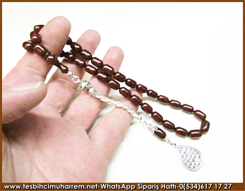 Eski Usül Sıkma Kehribar Tesbih 7,5*11,5 mm Etlik'te Bir Öğle Vakti