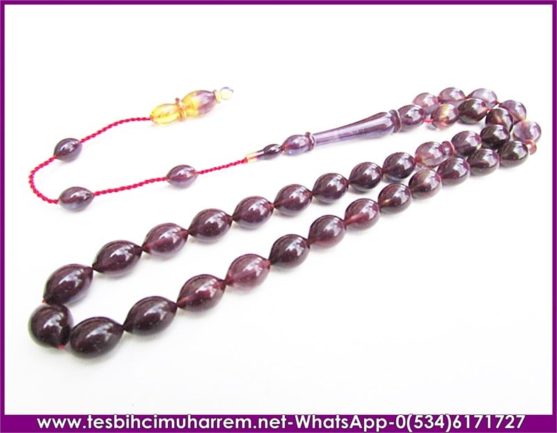 SIKMA KEHRİBAR TESBİH 9*12 mm AĞLAR GEZELİM SAHİLİ