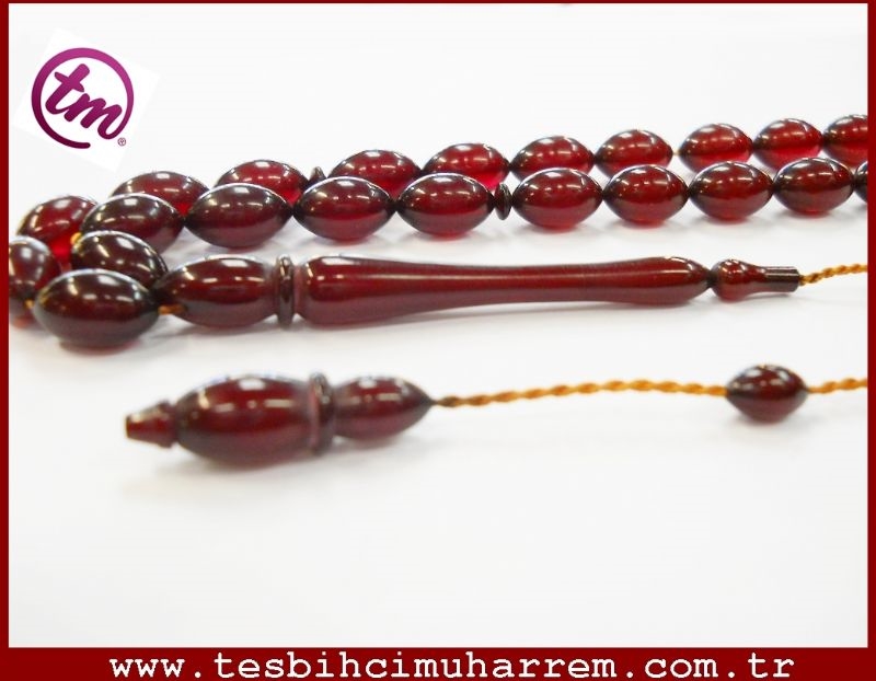 7X11.5 mm TESBİH-ÜL ATEŞ-İ HURKAT SIKMA KEHRÜBA