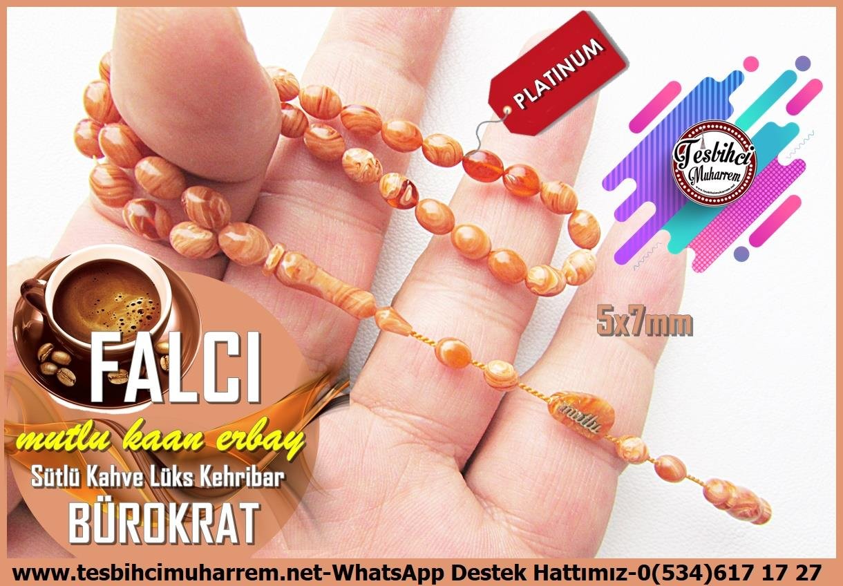 Maskot, Bileklik ve Bürokrat TespihlerTM13982Falcı Tesbih : Mutlu Kaan Erbay Usta İşçilikli Sütlü Kahve Bürokrat Sıkma Kehribar Tesbih – Bilek Boy Gizemli Zarafet Tespih Bürokrat Sıkma Kehribar I Bilek Boy Sütlü Kahve Falcı Tesbih