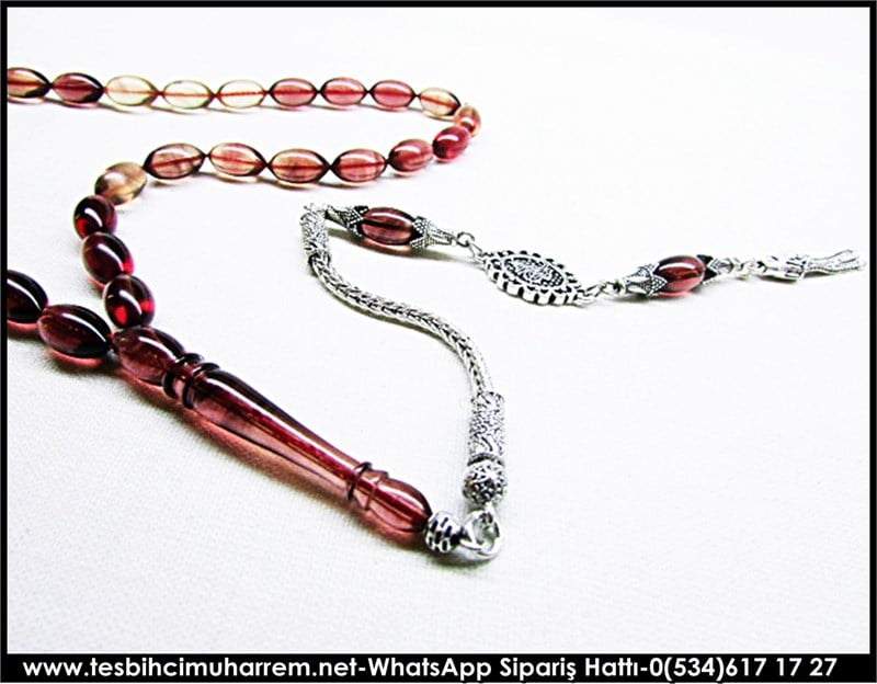 Uzun Kamçılı Sıkma Kehribar Tesbih 6,5*12 mm Rüyalar Gerçek Olsa 