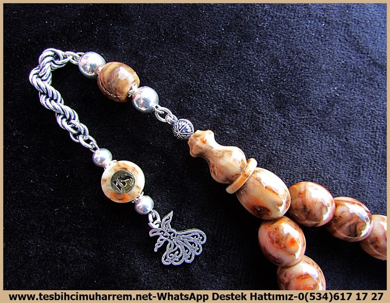 Maskot,Bileklik,Can-ı Gönül TesbihlerTM12155Gümüş Püsküllü Fıçı Kesim Karamelli Efe Maskot Bileklik Katalin Tesbih Mete Bey Gümüş Püsküllü Fıçı Kesim Karamelli Efe Maskot Bileklik Katalin Tesbih Mete Bey 
