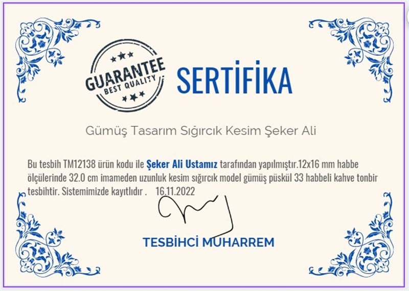 Kuka Ağacı TesbihlerTM12138Gümüş Tasarım İşleme İmameli Sığırcık Kesim Doğal Kuka Ceviz Tesbih Şeker Ali  Gümüş Tasarım İşleme İmameli Sığırcık Kesim Doğal Kuka Ceviz Tesbih Şeker Ali  