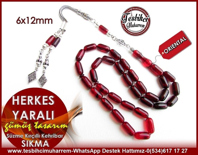 Bordo Kehribar TesbihlerTM10951Gümüş Tasarım Siyah Kırmızı Kırçıllı Kapsül Sıkma Kehribar Tesbih Herkes YaralıGümüş Tasarım Siyah Kırmızı Kırçıllı Kapsül Sıkma Kehribar Tesbih Herkes Yaralı