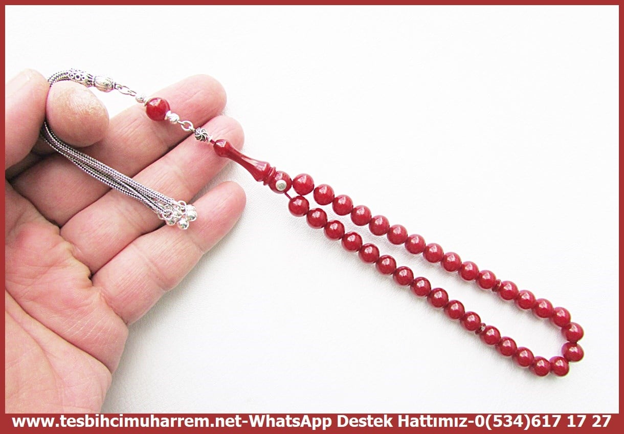 Osmanlı Benzetme Eskitme Eski Usül TesbihlerTM14264Halit Uzunkaya Usta İmzalı Vişne Bilek Boy Sıkma Kehribar Tespih I Gümüş Püskül Tasarım Ali Bey Tesbih Vişne Bilek Boy Sıkma Kehribar Tespih I Gümüş Püskül Tasarım Ali Bey Tesbih 
