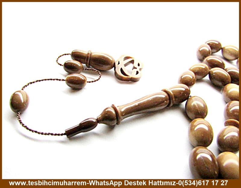 Kapsül Kesim Antiseptik Doğal Ceviz Özel Tasarım El İşçiliği Kuka Tesbih Lafza-ı Vav