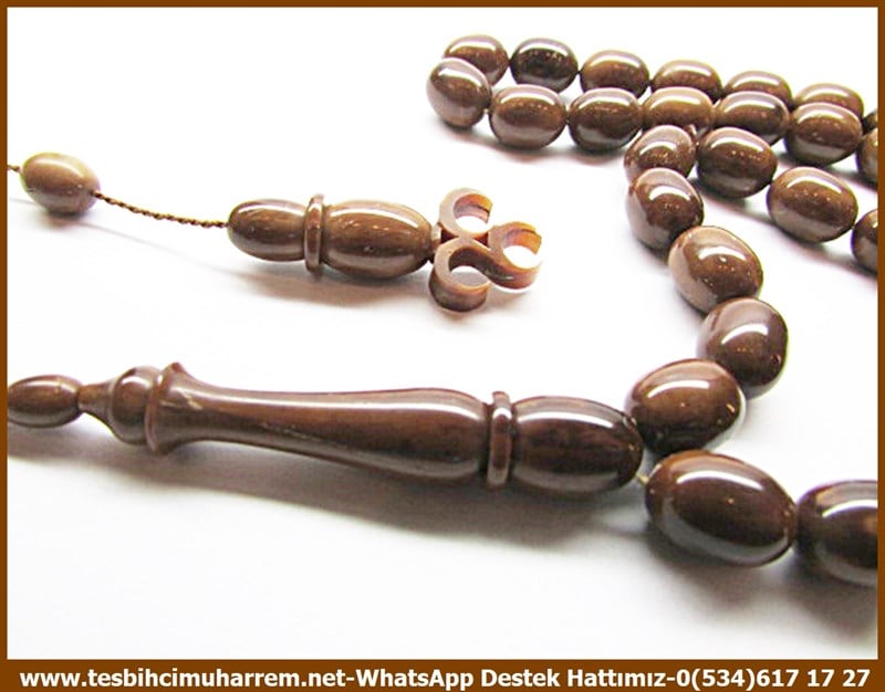 Kapsül Kesim Antiseptik Doğal Ceviz Özel Tasarım El İşçiliği Kuka Tesbih 3 Hilal