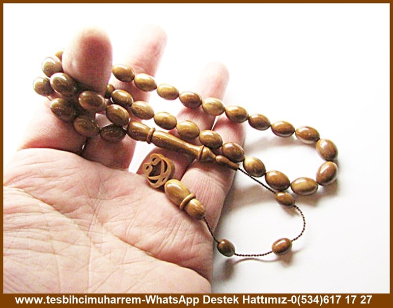 Kapsül Kesim Antiseptik Doğal Ceviz Özel Tasarım El İşçiliği Kuka Tesbih Lafza-ı Vav