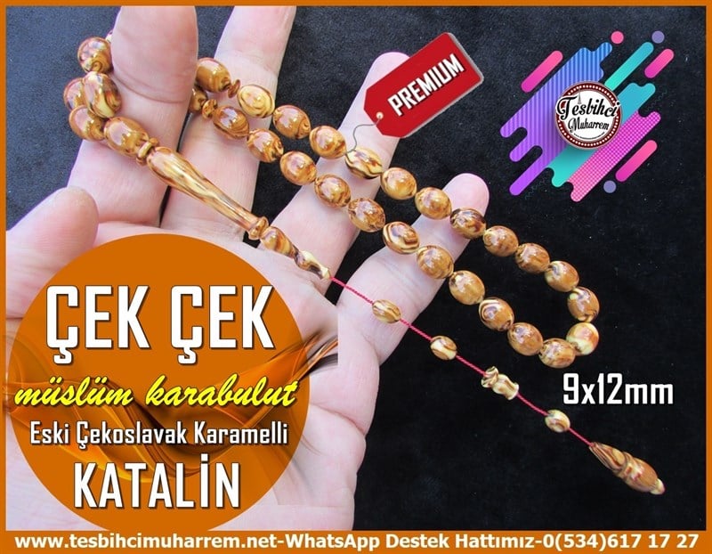 Katalin Ve Bağa TesbihlerTM12051Karamelli Çekoslavak Katalin Tesbih Özel Çalışma Çek ÇekKaramelli Çekoslavak Katalin Tesbih Özel Çalışma Çek Çek