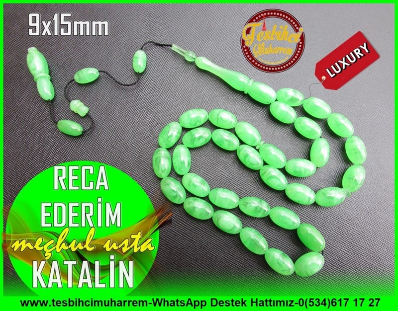 Katalin Ve Bağa TesbihlerTM11094Katalin Tesbih Alman Damarlı Yeşil Yumurta Kesim Reca EderimKatalin Tesbih Alman Damarlı Yeşil Yumurta Kesim Reca Ederim