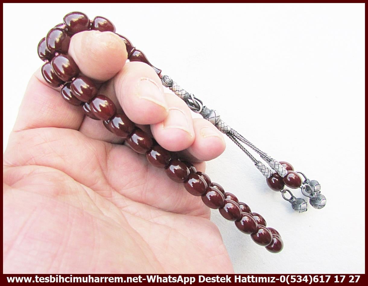 Bordo Kehribar TesbihlerTM12956