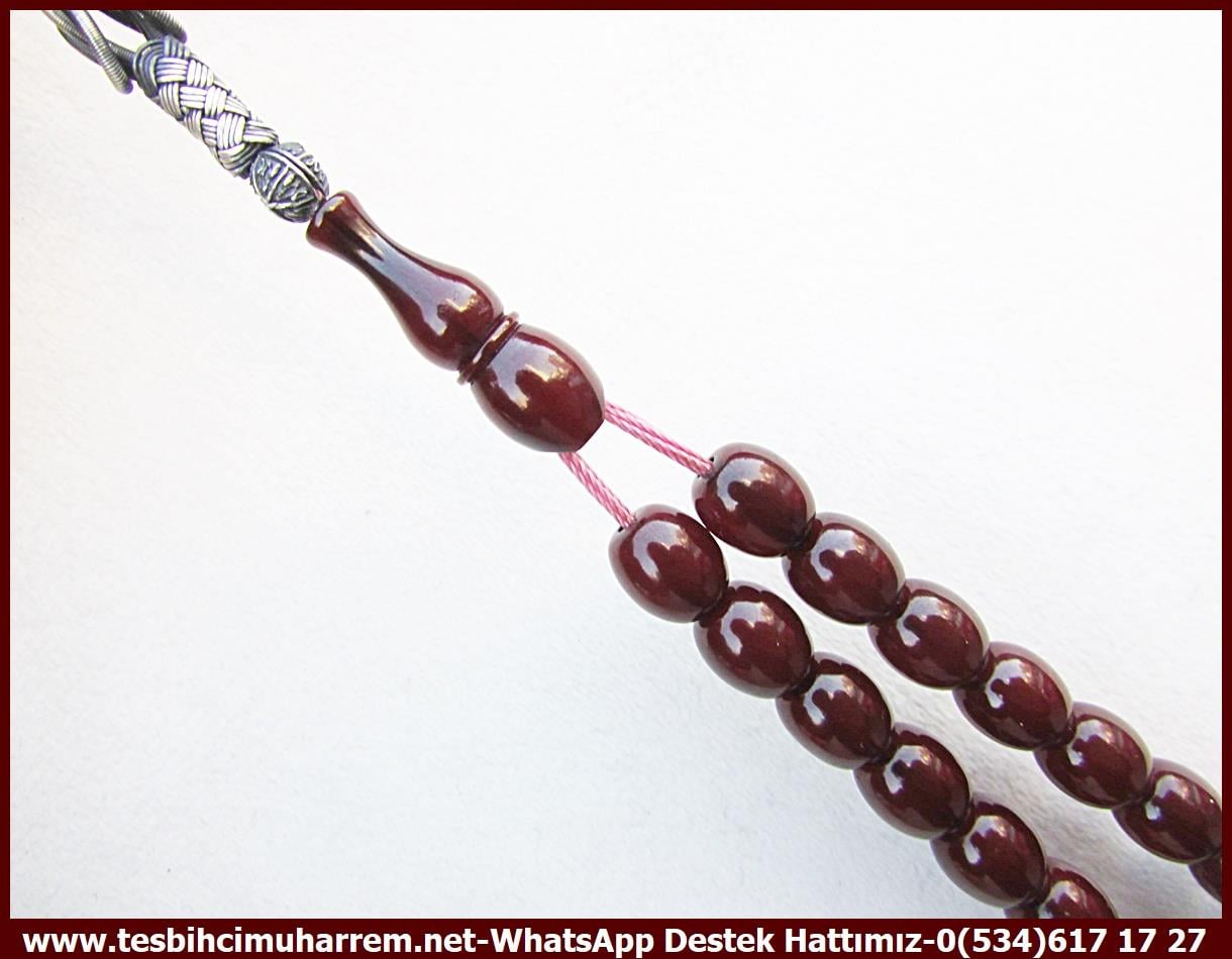 Bordo Kehribar TesbihlerTM12956