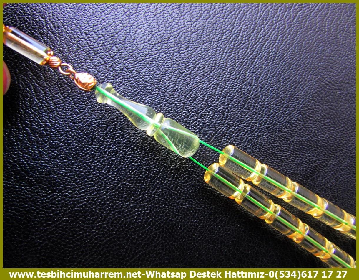 Altın Püsküllü TesbihlerTM13591Kenan Demir Usta El İşçiliği Tespih | Süzme Sıkma Kehribar, Kapsül Kesim, Altın Püsküllü 