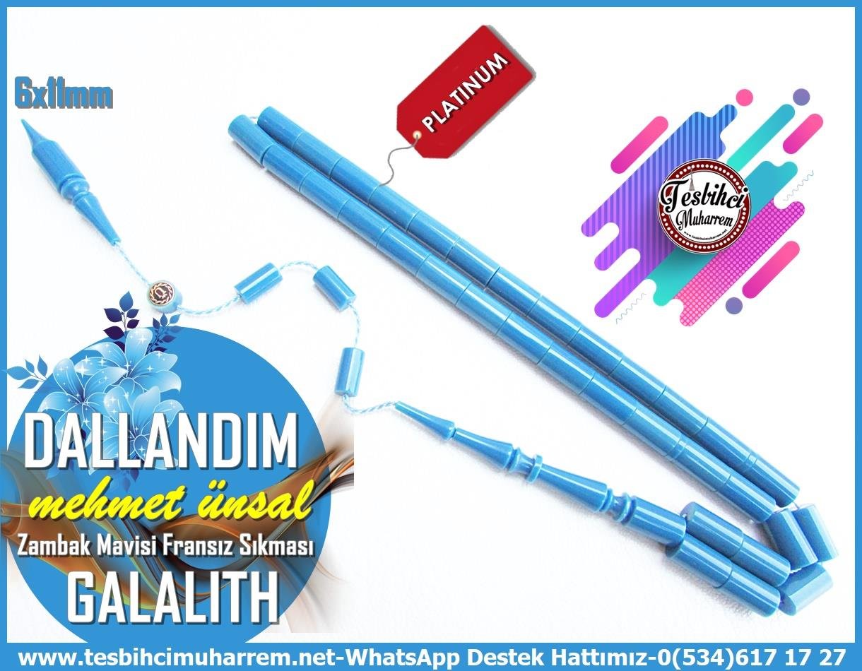 Katalin Ve Bağa TesbihlerTM13908Mehmet Ünsal Usta El İşçiliği Tespih | Galalith, Zambak Çiçeği Mavisi, Dik Kesme Model, “Dallandım” TesbihTespih Galalith I Zambak Çiçeği Mavisi Dik Kesme Profesyonel İşçilik Dallandım Tesbih 