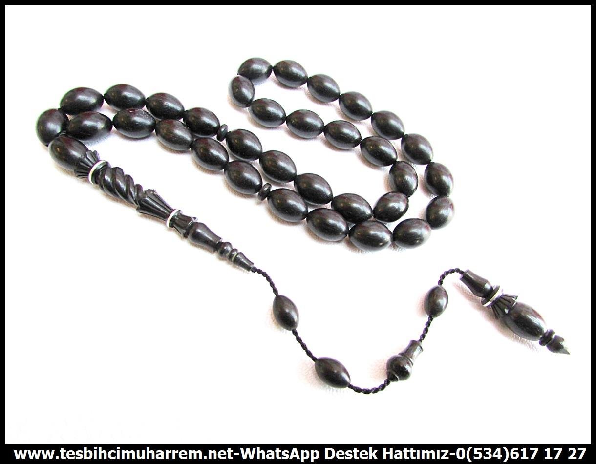 Abanoz Ağacı TesbihlerTM13791Mücahit Şener Usta İşçilikli Tespih | Abanoz (Black Wood), Doğal Malzeme, Beyzi Kesim, Oymalı  Model – “Abanoz” TesbihTespih Black Wood  l Oymalı İmame Gümüş Çember Beyzi Kesim Naturel Abanoz 