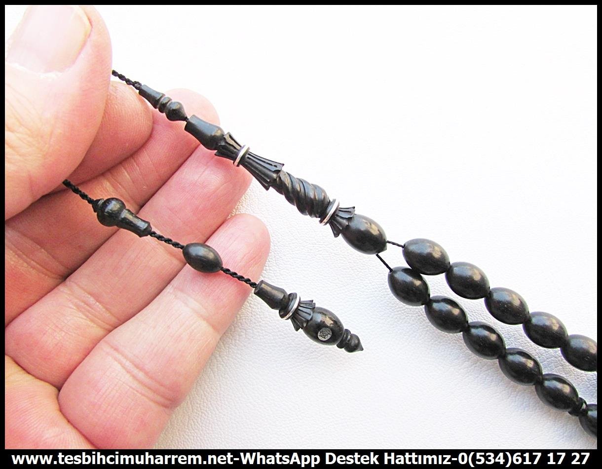 Abanoz Ağacı TesbihlerTM13791Mücahit Şener Usta İşçilikli Tespih | Abanoz (Black Wood), Doğal Malzeme, Beyzi Kesim, Oymalı  Model – “Abanoz” TesbihTespih Black Wood  l Oymalı İmame Gümüş Çember Beyzi Kesim Naturel Abanoz 