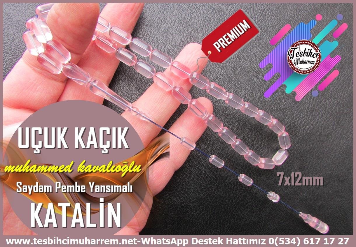 Katalin Ve Bağa TesbihlerTM14101Muhammed Kavalıoğlu Usta Tespih Limited Edition Pembe Yansımalı Katalin Kapsül Kesim Uçuk Kaçık TesbihMuhammed Kavalıoğlu Limited Edition Pembe Yansımalı Katalin Kapsül Kesim Uçuk Kaçık Tesbih