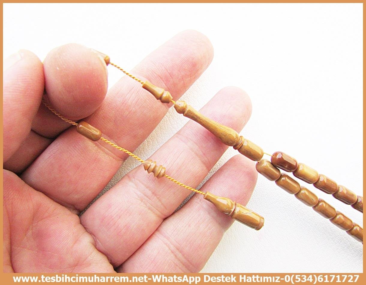 Kuka Ağacı TesbihlerTM13886Muhammet Kavaklıoğlu Usta El İşçiliği Tespih | Doğal Lifsiz Kuka, El Boy Kapsül Kesim, 