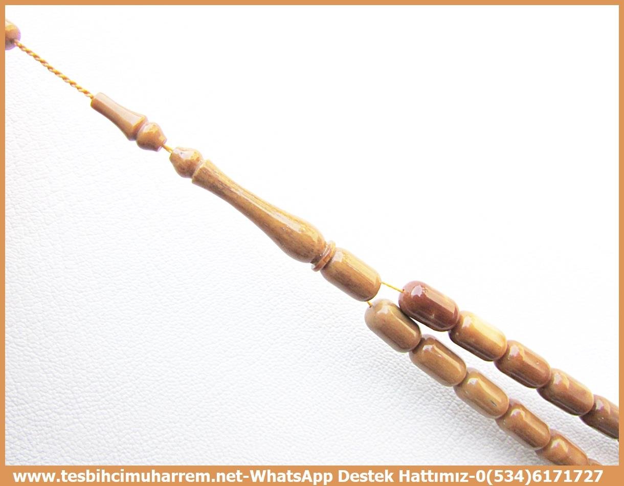 Kuka Ağacı TesbihlerTM13886Muhammet Kavaklıoğlu Usta El İşçiliği Tespih | Doğal Lifsiz Kuka, El Boy Kapsül Kesim, 