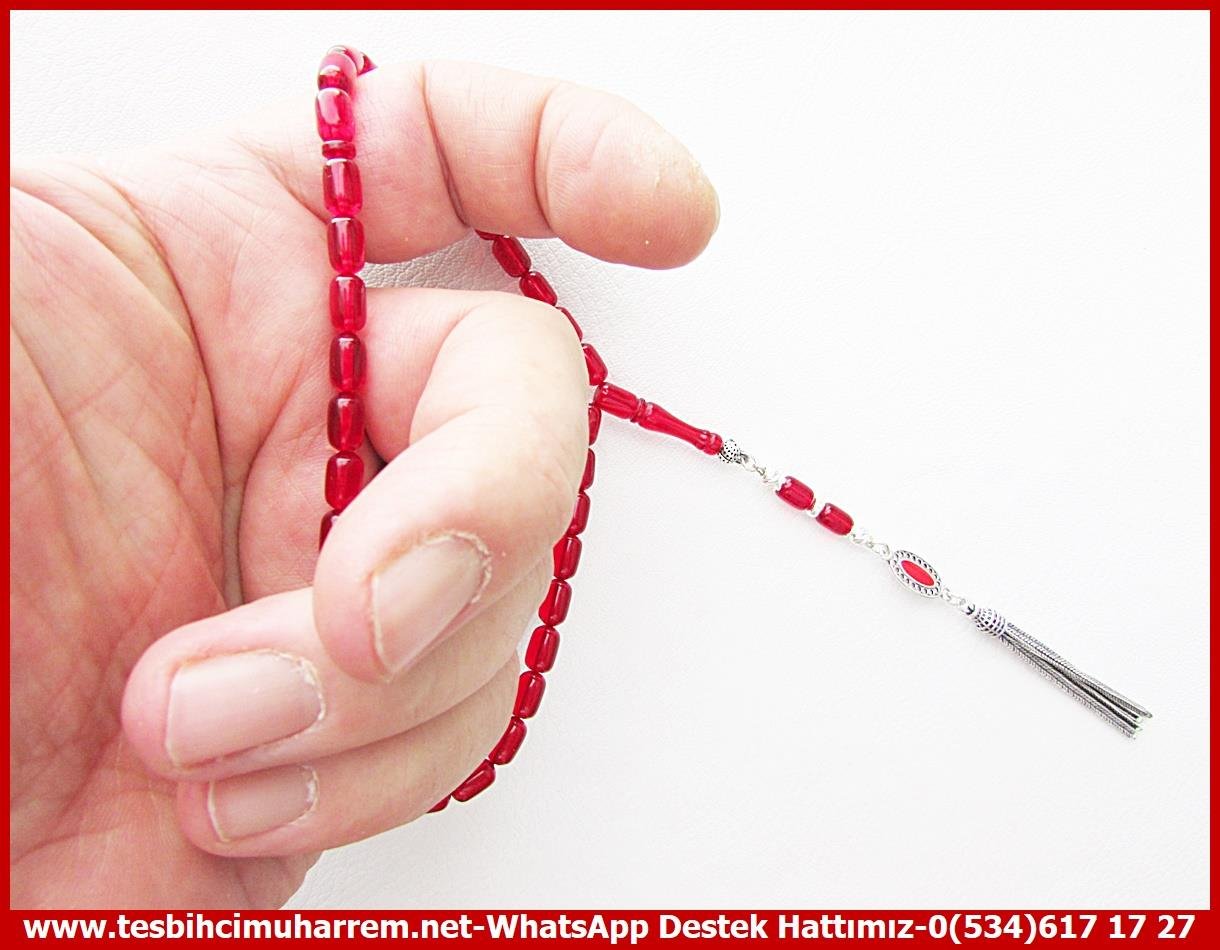 Maskot, Bileklik ve Bürokrat TespihlerTM13820Muharrem Karaoğlu Dizayn | Ateş Kehribar Bürokrat Tespih, Bilek Boy, Kırmızı Renk, 