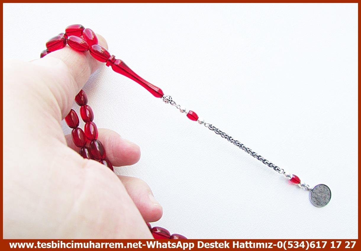 Ateş Kırmızı Ton TesbihlerTM14038Muharrem Karaoğlu Usta Dizayn Adana-Seyhan Ateş Kehribar Tespih – Uzun Gümüş Püsküllü, Kırmızı, Badem Kesim Günlük Çekim TesbihTespih Ateş Kehribar I Badem Kesim Kırmızı Gümüş Püskül Tasarım Adana Seyhan Tesbih