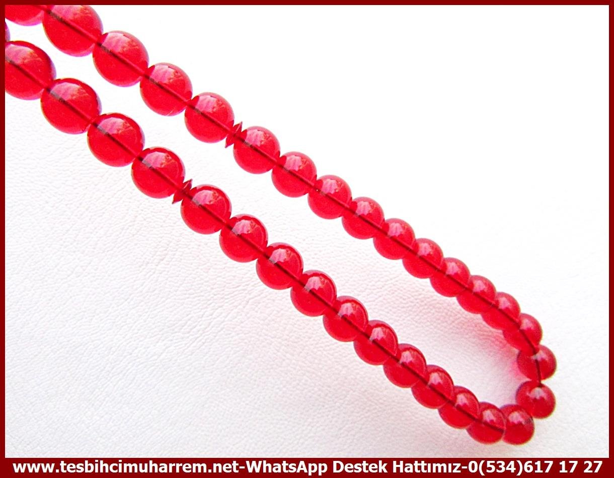 Ateş Kırmızı Ton TesbihlerTM13662Muharrem Karaoğlu Usta Dizayn | Ateş Kehribar Tespih, Küre Kesim, Gümüş Püsküllü,Bürokrat 